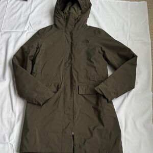 The North Face Dark Green Hooded Jacket